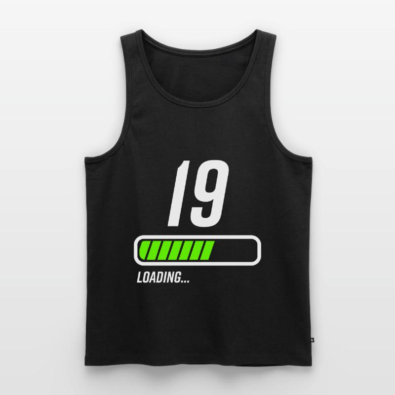 19th Birthday Loading Loading Beam Men's Premium Organic Tank Top