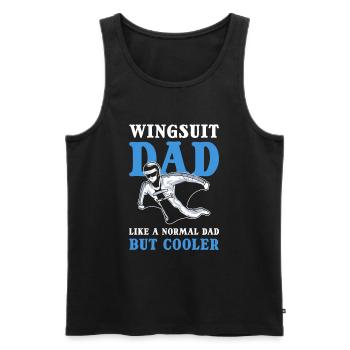 Wingsuit Dad. Like A Normal Dad But Cooler - Men's Premium Organic Tank Top - black - Front - Michal (187cm)