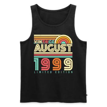 Geboren Im August 1999 - Männer Premium Bio Tank Top - Schwarz - Vorne - Michal (187cm)