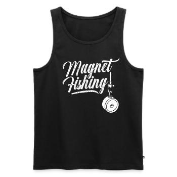 Magnet Fischen Magnetfischen Magnetfischer - Männer Premium Bio Tank Top - Schwarz - Vorne - AI Model Male 178 light (178cm)