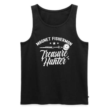 Magnet Fischer Treasure Hunter Magnetic Fishing - Men's Premium Organic Tank Top - black - Front - Michal (187cm)