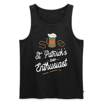 Amoureux de la Saint-Patrick Irlandais Irlande Irlandais - Débardeur bio Premium Homme - noir - Devant - Michal (187cm)