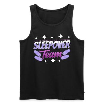 Nuit en équipe Party Nuitée - Débardeur bio Premium Homme - noir - Devant - AI Model Male 178 light (178cm)