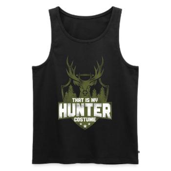 Chasseur de cerfs Buck Halloween - Débardeur bio Premium Homme - noir - Devant - Michal (187cm)
