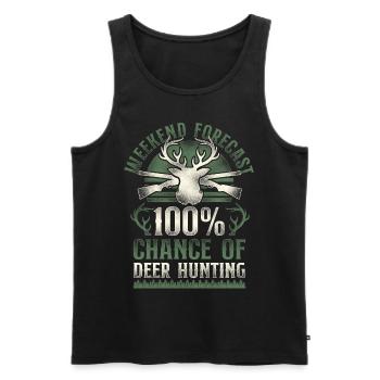 Buck Deer Hunting Hunter Vintage - Männer Premium Bio Tank Top - Schwarz - Vorne - Michal (187cm)