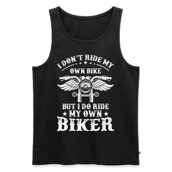 I Don't Ride My Own Bike But I Do Ride My Own Bike - Men's Premium Organic Tank Top - black - Front - AI Model Male 178 light (178cm)