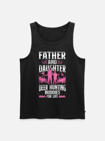 Buck Deer Hunting Hunter Father - Men's Premium Organic Tank Top - black