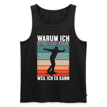 Hoverboard Skating - Männer Premium Bio Tank Top - Schwarz - Vorne - AI Model Male 178 light (178cm)