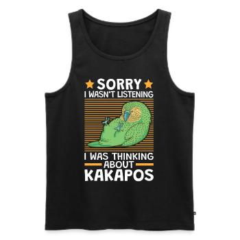 I thought of Kakapos flightless parrot - Men's Premium Organic Tank Top - black - Front - AI Model Male 178 light (178cm)