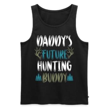 Buck Deer Hunting Hunter Kid - Men's Premium Organic Tank Top - black - Front - AI Model Male 178 light (178cm)
