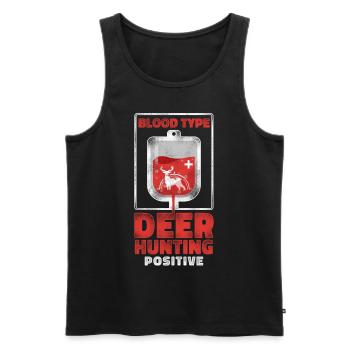 Buck Deer Hunting Hunter Vintage - Männer Premium Bio Tank Top - Schwarz - Vorne - Michal (187cm)