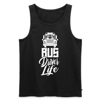 Life Of a Bus Driver Bus Bus Driver Bus Driving - Men's Premium Organic Tank Top - black - Front - AI Model Male 178 light (178cm)