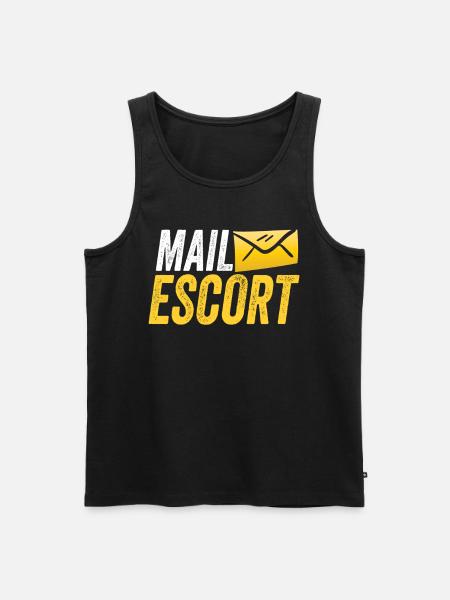 Postman Parcel Service Delivery Postman - Men's Premium Organic Tank Top - black