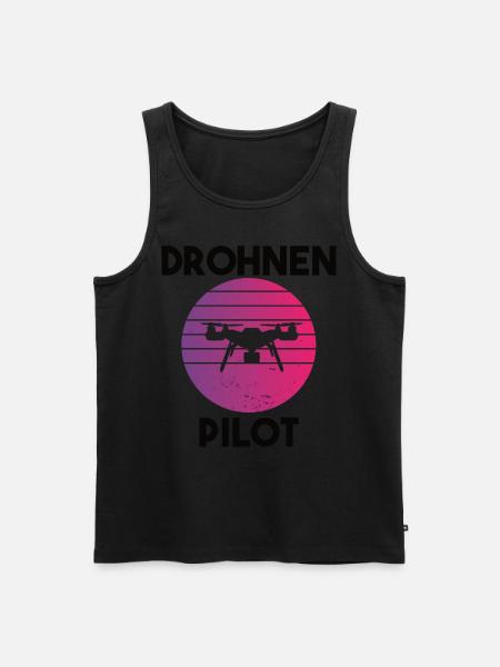 Drohnenpilot Spruch - Männer Premium Bio Tank Top -