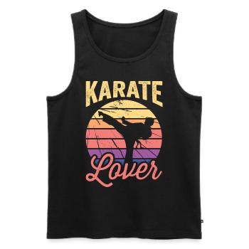 Karate Lovers Martial Arts Fighter Martial Arts - Men's Premium Organic Tank Top - black - Front - Michal (187cm)
