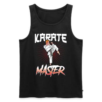 Karate Master Martial Arts Fighter Martial Arts - Men's Premium Organic Tank Top - black - Front - Michal (187cm)