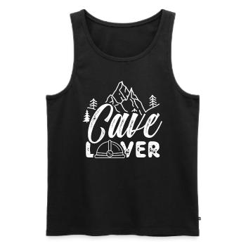 Höhlenliebhaber Höhle Höhlenwandern Caving Cave - Männer Premium Bio Tank Top - Schwarz - Vorne - AI Model Male 178 light (178cm)