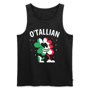 O’tallian Irlandais Irlandais Saint-Patrick - Débardeur bio Premium Homme - noir - Devant - Michal (187cm)