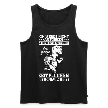 Mountain Hiking Outdoor Trekking Schildkröten - Männer Premium Bio Tank Top - Schwarz - Vorne - Michal (187cm)