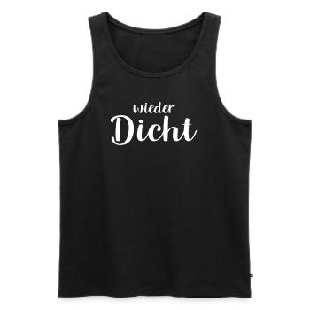 Bier Trinken Wieder Dicht Alkohol Party Disco - Männer Premium Bio Tank Top - Schwarz - Vorne - Michal (187cm)