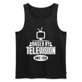 By Television Since 1930 - Men's Premium Organic Tank Top - black - Front - Michal (187cm)