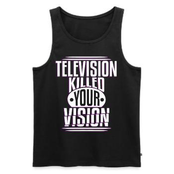 Killed Your Vision - Men's Premium Organic Tank Top - black - Front - Michal (187cm)