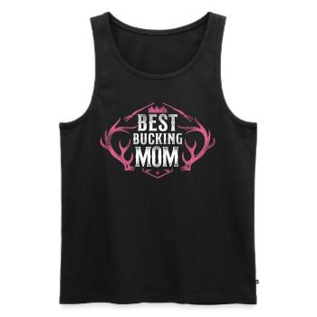 Buck Deer Hunting Hunter Mother - Men's Premium Organic Tank Top - black - Front - Michal (187cm)