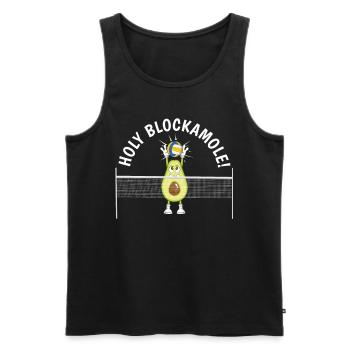 Bloc sacré - Débardeur bio Premium Homme - noir - Devant - Michal (187cm)
