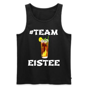 Eistee Zitrone Liebhaber Design - Männer Premium Bio Tank Top - Schwarz - Vorne - AI Model Male 178 light (178cm)