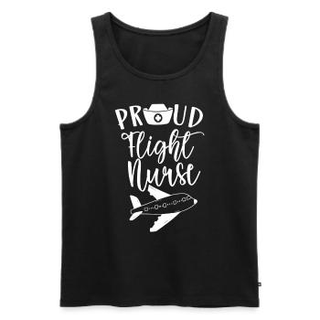 Stolze Flight Nurse Beruf Flugkrankenschwester - Männer Premium Bio Tank Top - Schwarz - Vorne - AI Model Male 178 light (178cm)