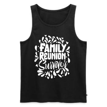 Survivant d’une équipe familiale de regroupement familial - Débardeur bio Premium Homme - noir - Devant - Michal (187cm)