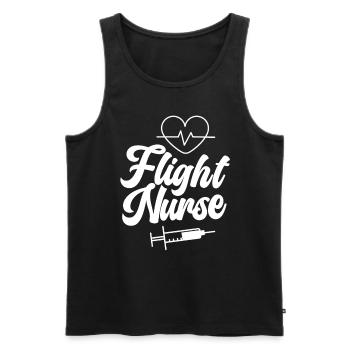 Flight Doctor Flight Nurse Flight Physician Profession - Men's Premium Organic Tank Top - black - Front - Michal (187cm)