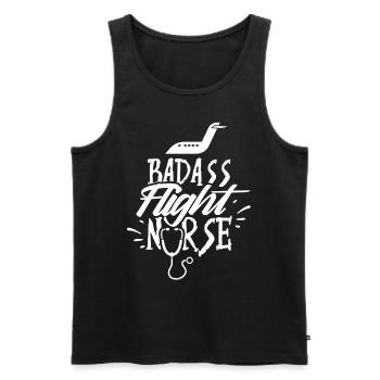 Tough Flight Nurse Profession Flight Nurse - Men's Premium Organic Tank Top - black - Front - Michal (187cm)