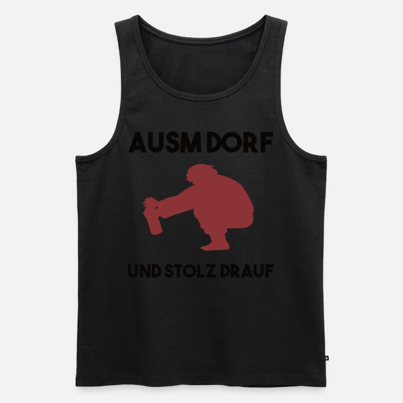 Dorfleben Spruch - Männer Premium Bio Tank Top - undefined