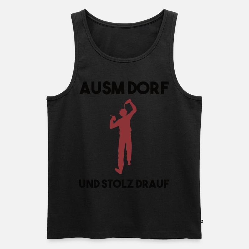 Dorfleben Spruch - Männer Premium Bio Tank Top - undefined