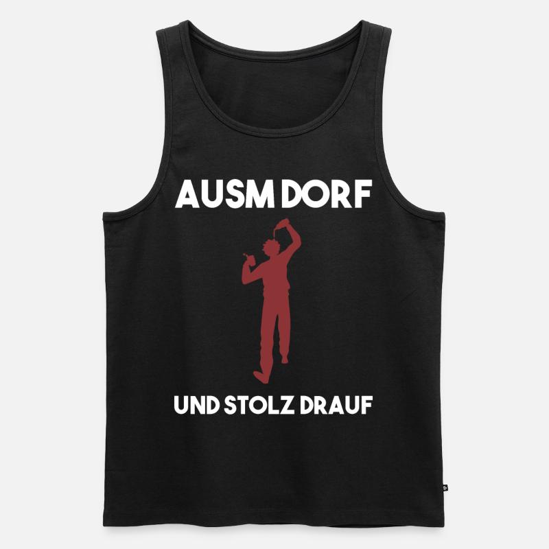 Dorfleben Spruch - Männer Premium Bio Tank Top - undefined