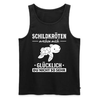 Turtles Make Me Happy You Not So - Men's Premium Organic Tank Top - black - Front - Michal (187cm)
