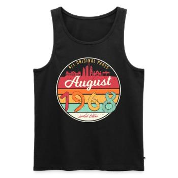 1968 August Alles Original - Men's Premium Organic Tank Top - black - Front - Michal (187cm)