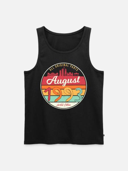 Year of construction August 1993 - Men's Premium Organic Tank Top - black
