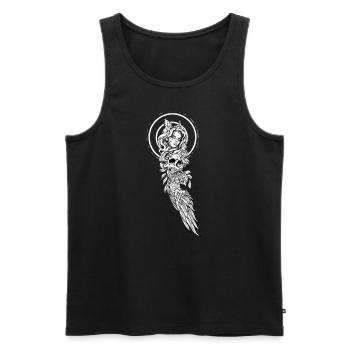 Viking Seer I Walhalla Asgard Motif for - Men's Premium Organic Tank Top - black - Front - AI Model Male 178 light (178cm)