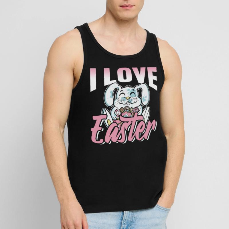 I love Easter Easter Easter Egg Easter Men's Premium Organic Tank Top