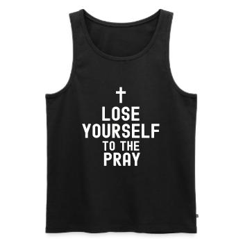 Christianity God Jesus Gift Church Religion - Men's Premium Organic Tank Top - black - Front - Michal (187cm)