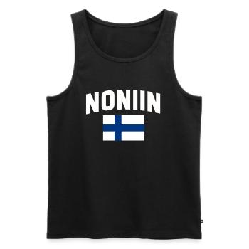 Finlande Gift Scandinavia Finlande Suomi Finne - Débardeur bio Premium Homme - noir - Devant - Michal (187cm)