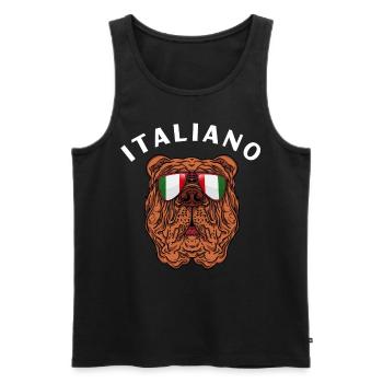 Cane Corso Italiano Mastiff - Men's Premium Organic Tank Top - black - Front - Michal (187cm)
