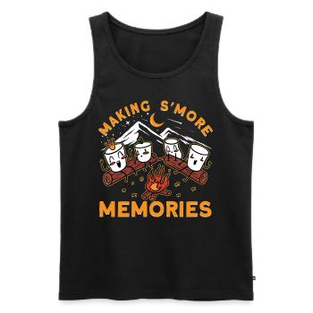 Making S'mores Memories - Men's Premium Organic Tank Top - black - Front - Michal (187cm)