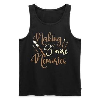 Making S'mores Memories - Men's Premium Organic Tank Top - black - Front - Michal (187cm)