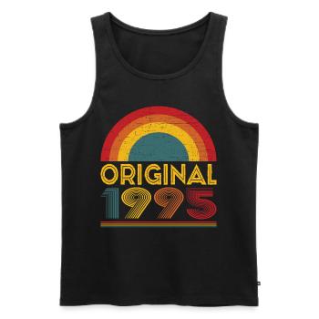 Vintage Original 1995 Gift for 27th Birthday - Men's Premium Organic Tank Top - black - Front - Michal (187cm)