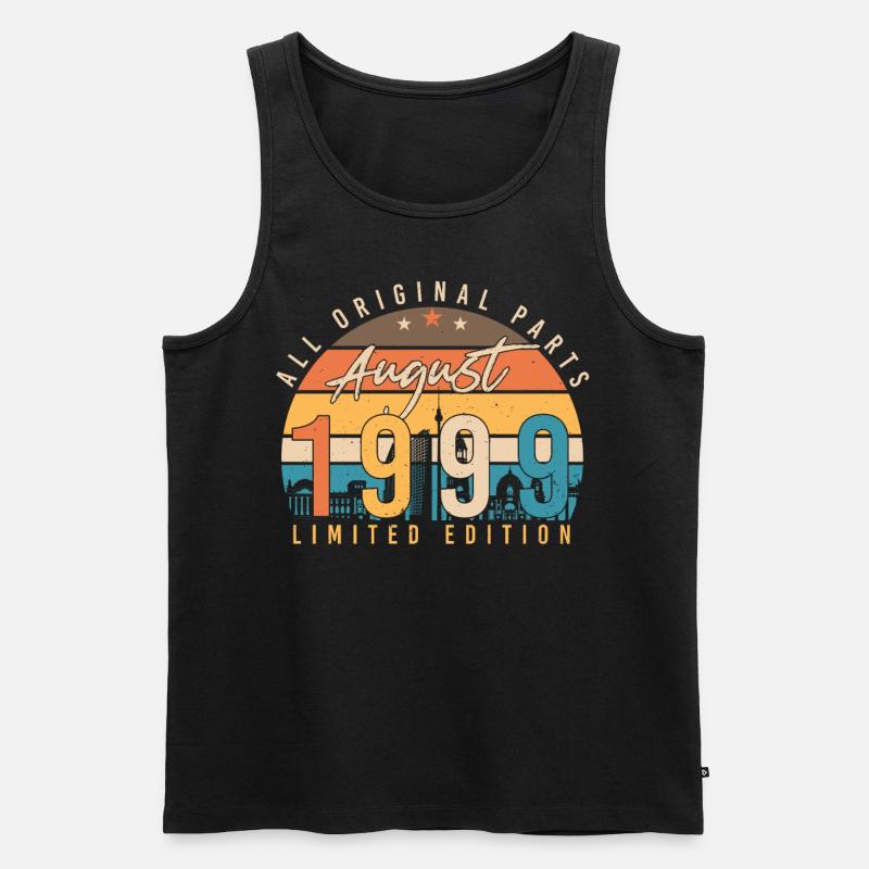 Geboren Im August 1999 - Männer Premium Bio Tank Top - Schwarz