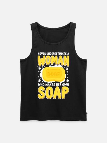 Soap Making Crafting Never - Men's Premium Organic Tank Top - black