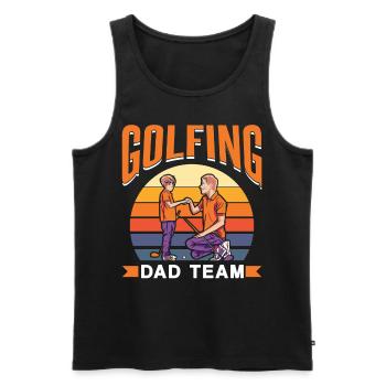 Golf Père Équipe Golfeur Golf Papa Papi Fête des Pères - Débardeur bio Premium Homme - noir - Devant - Michal (187cm)